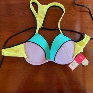 Xhilaration Brand Colorful Push Up Bra Size M with Tags on